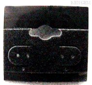 1½" Square Black Earring Card