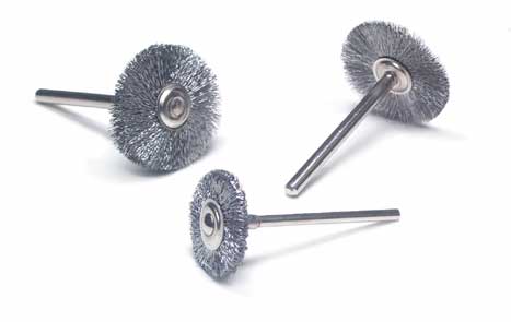 Miniature wire brushes