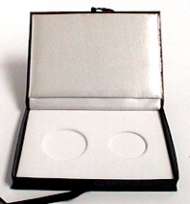 Leatherette Double Coin Box